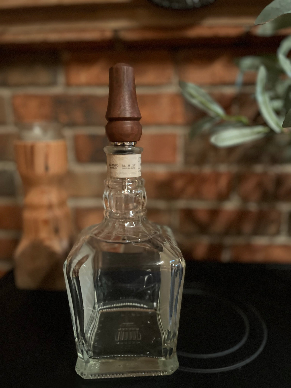 Bourbon Bottle Stopper - Walnut – The Olde Mill Woodwork Company